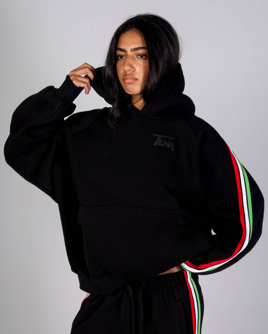 "Iconica" Black Hoodie