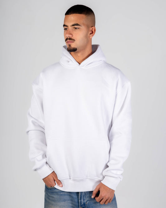 "El Baron" White Hoodie