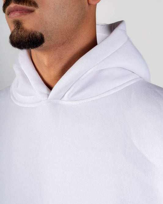 "El Baron" White Hoodie