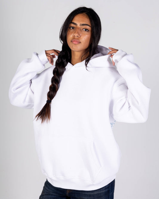 "Wa2fet el Baron" White Hoodie