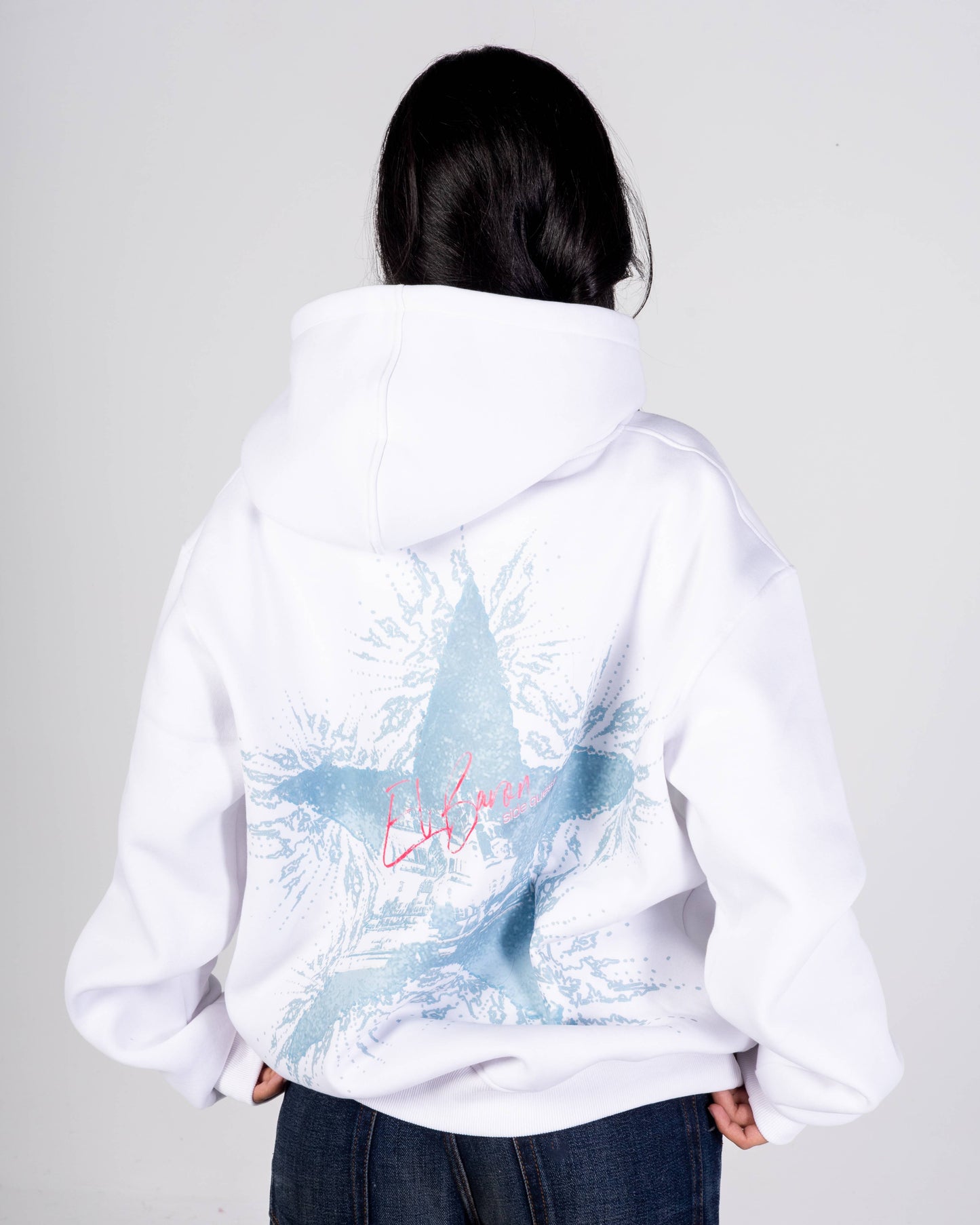 "Wa2fet el Baron" White Hoodie