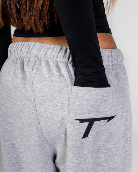TEMA "Lit Grey" Wide Sweatpants – Light Grey