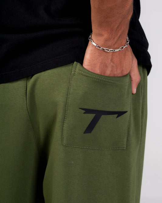 "Grass Roots" Olive Sweatpants