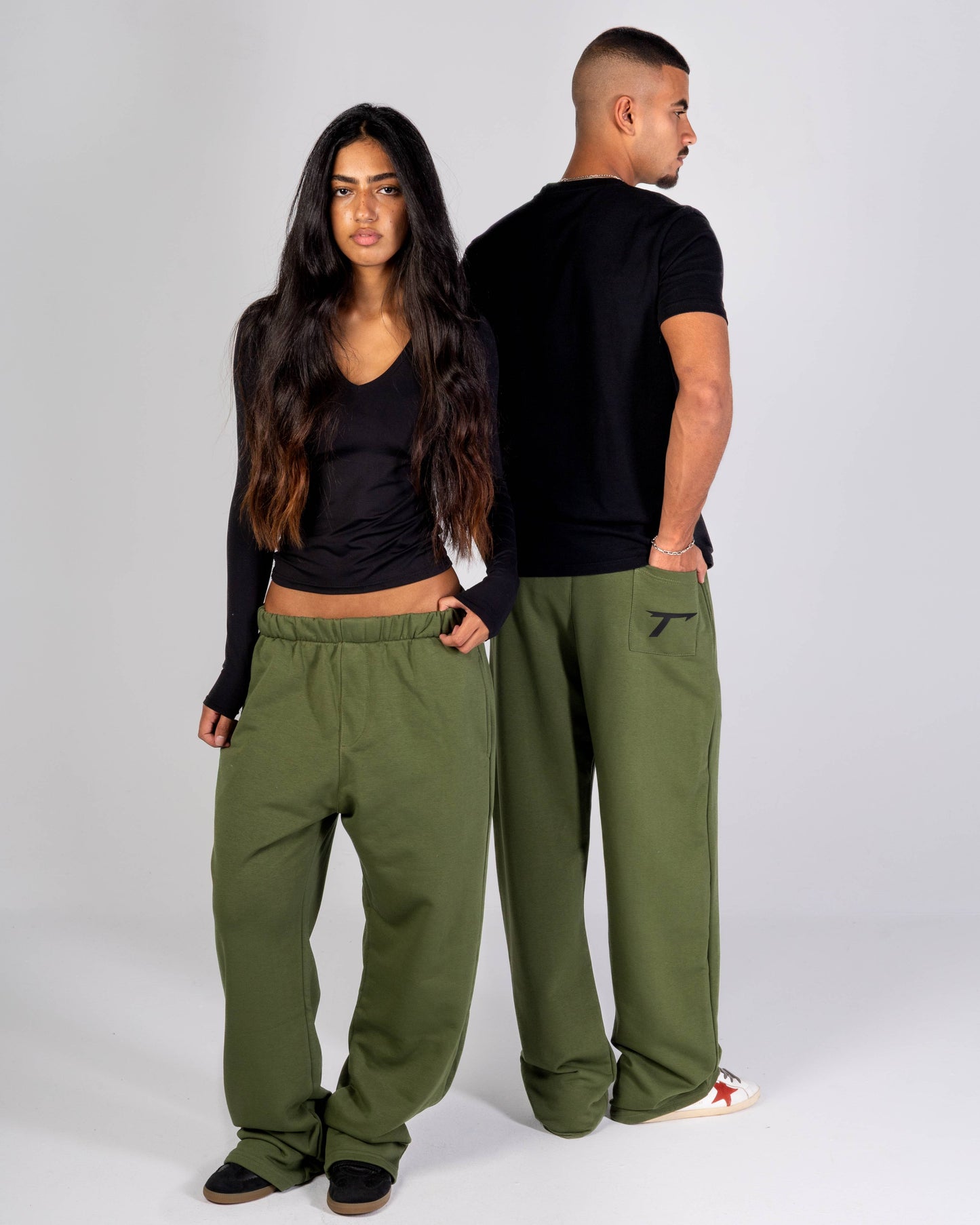 "Grass Roots" Olive Sweatpants
